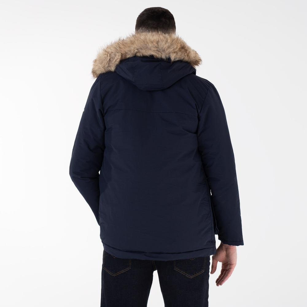 Bunda adidas Utilitas Hooded Parka GT1701 - tmavomodré