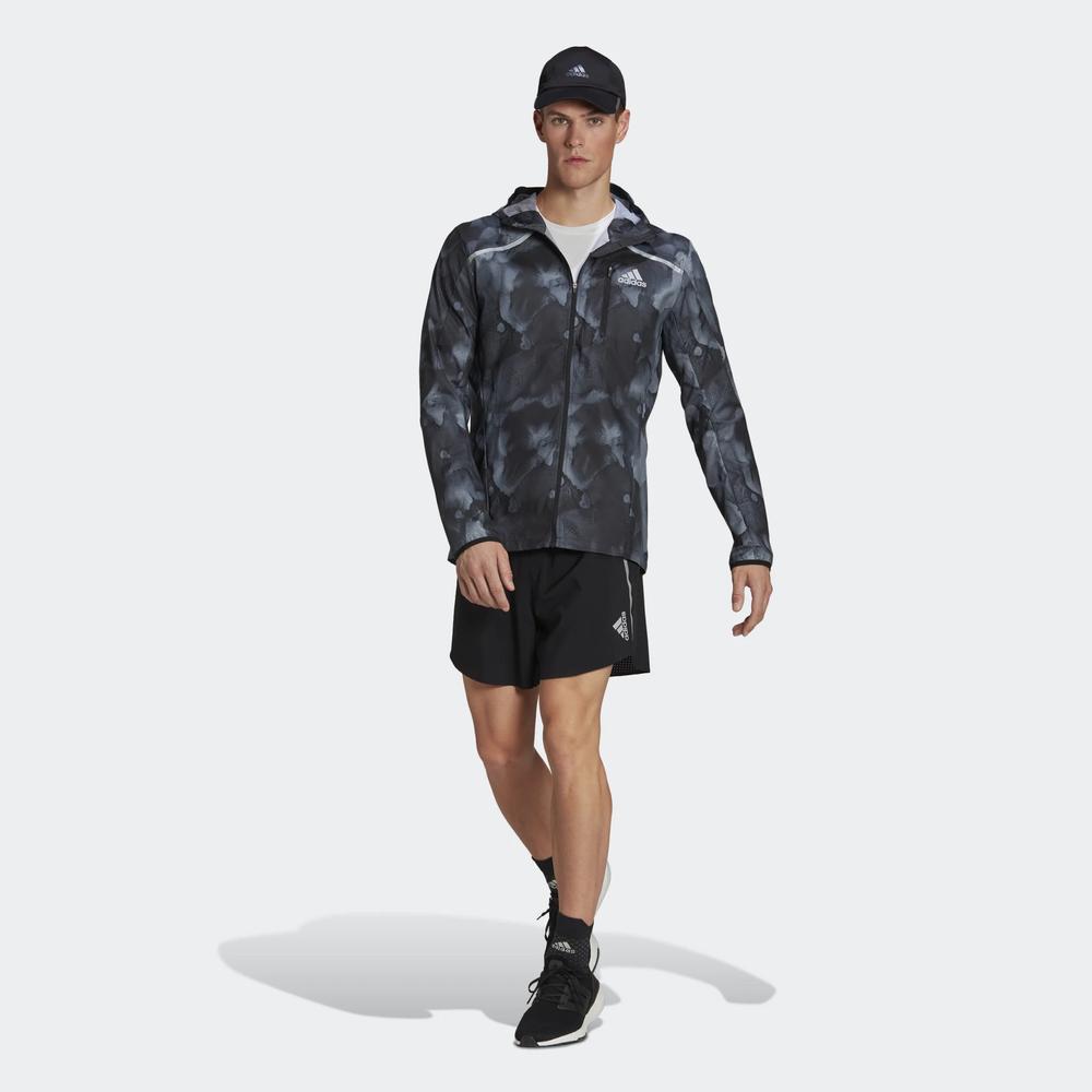 Bunda adidas Marathon Fast Graphic Jacket HE4562 - čierne