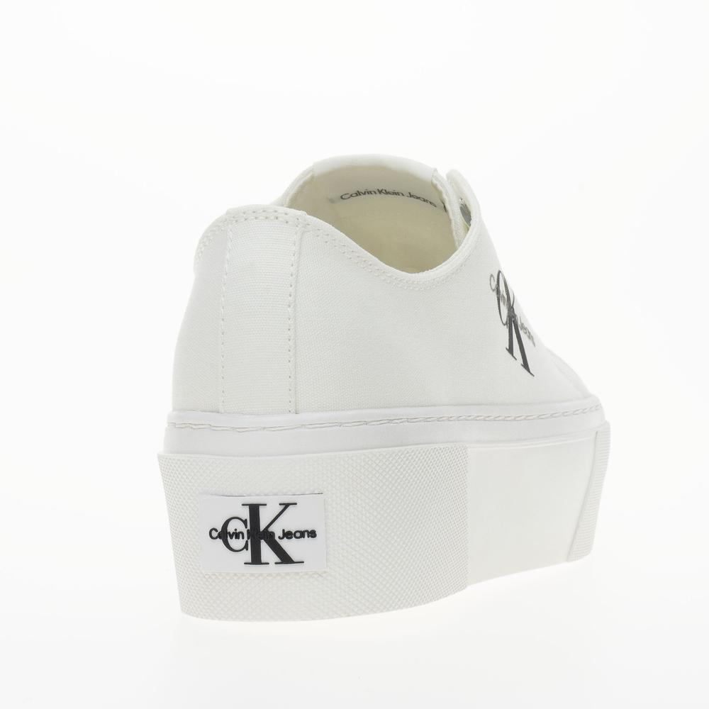 Topánky Calvin Klein Vulc Flatform+ Cupsole Low YW0YW01033-01T - biele