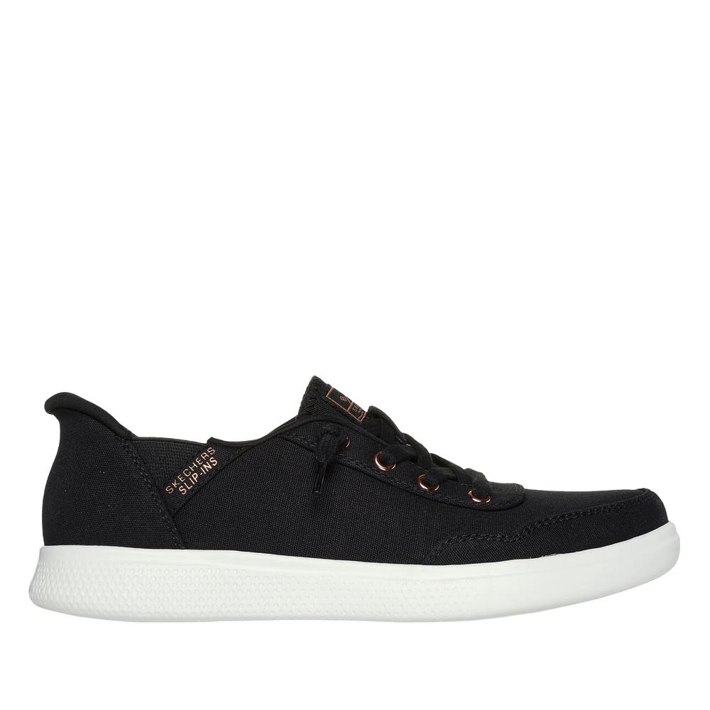 Topánky Skechers Slip-ins Bobs Skip Cute B Cute Sweet 114815BLK - čierne