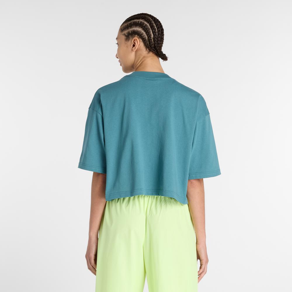 Dámske tričko New Balance WT51908AAZ - modré