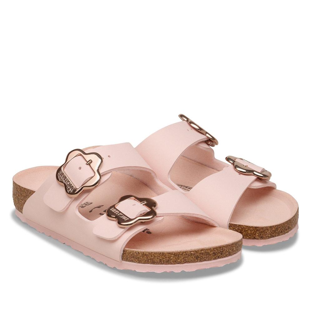 Klapky mládež Birkenstock Arizona Flower Buckle 1031703 - ružové