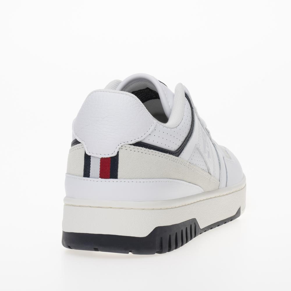 Topánky Tommy Hilfiger Basket Street Mix FM0FM04970-YBS - biele