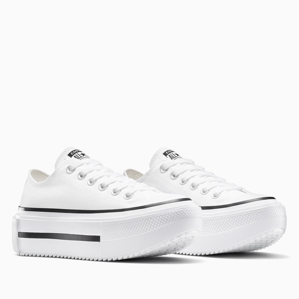 Dámske topánky Converse Chuck Taylor All Star Lift Platform Leather A15491C - biele