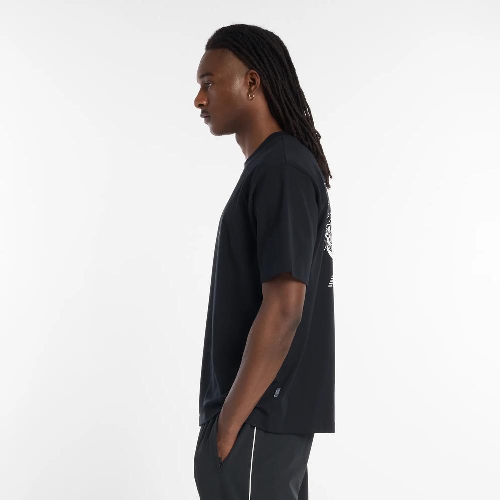 Pánske tričko New Balance MT53610BK - čierne