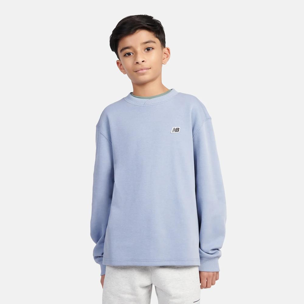 Dětské mikina New Balance LAKB0193DUS - modré