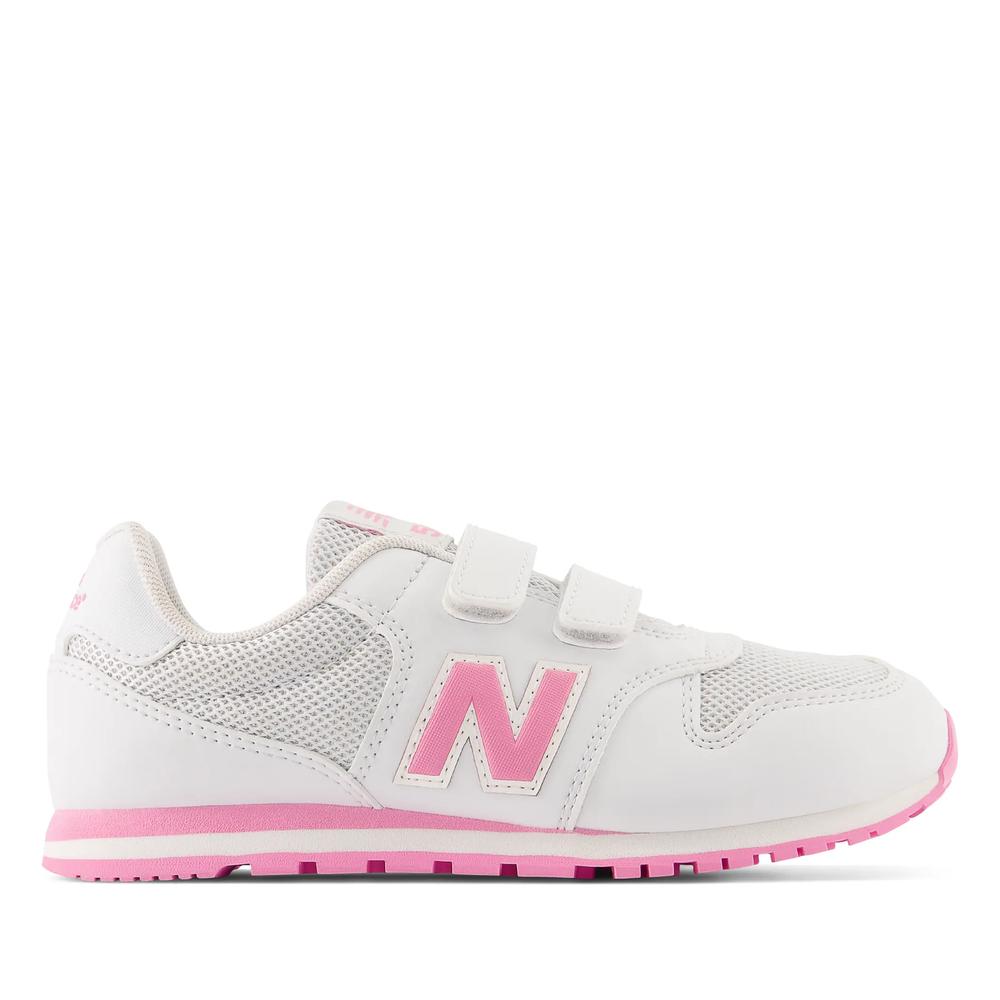 Detské topánky New Balance PV500QP1 - biele