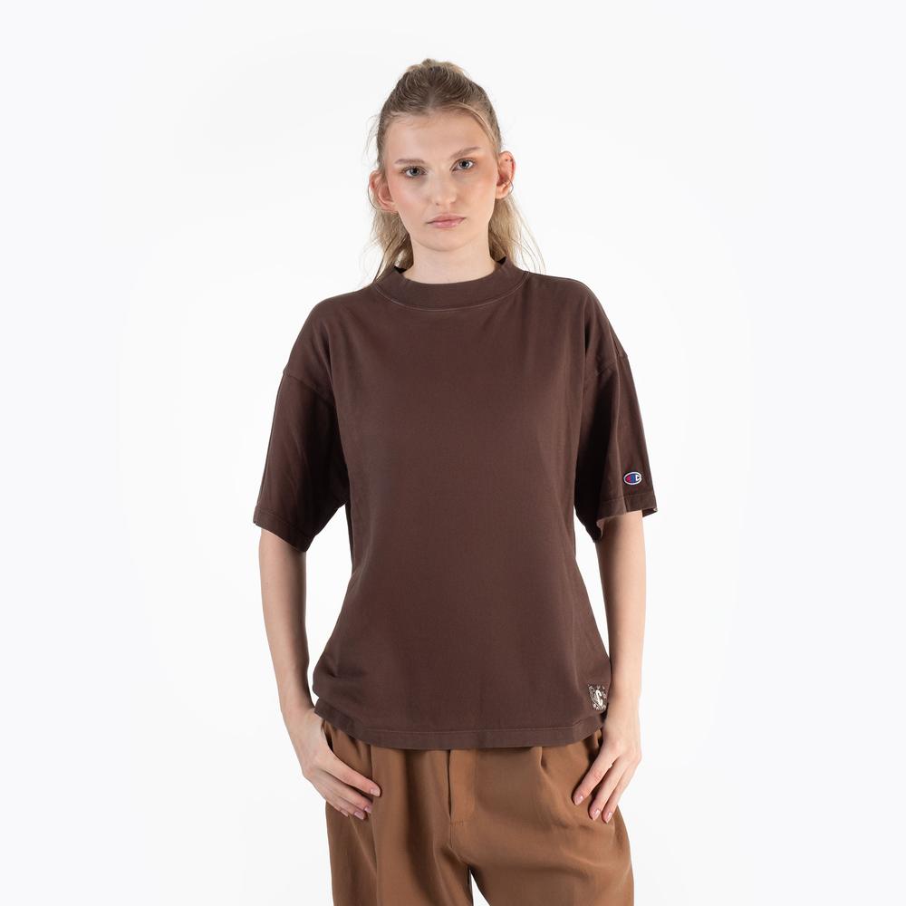 Tričko Champion Crewneck 117449-MS663 - hnedé