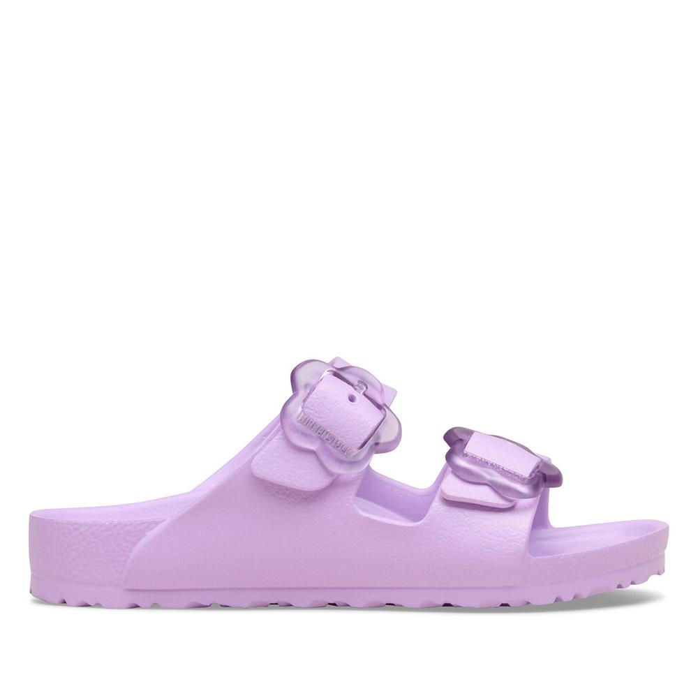 Klapky detské Birkenstock Arizona Flower Eva 1031262 - fialové