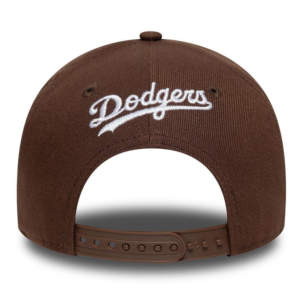 Čiapka New Era LA Dodgers MLB Outline Script 9FORTY E-Frame 60771811 - hnedé