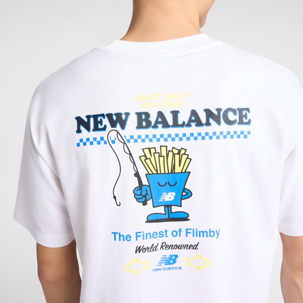 Pánske tričko New Balance MT61I5BMWT - biele