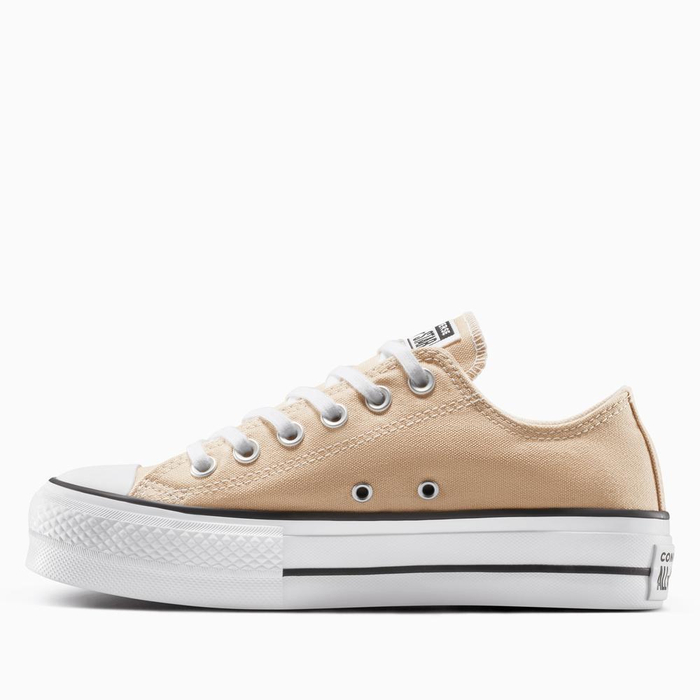 Topánky Converse Chuck Taylor All Star Lift Platform A11877C - béžové