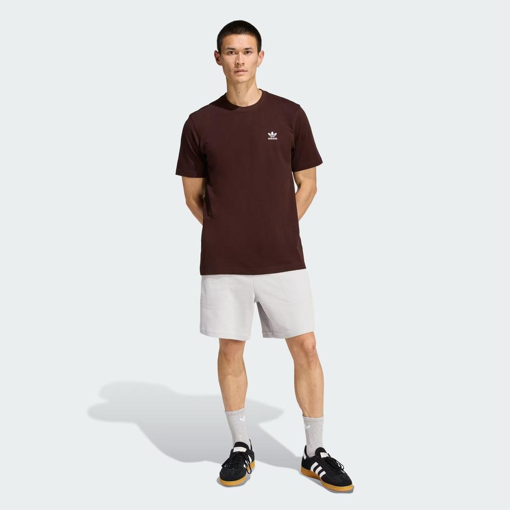 Tričko pánske adidas Originals Trefoil Essentials KE1146 - hnedé