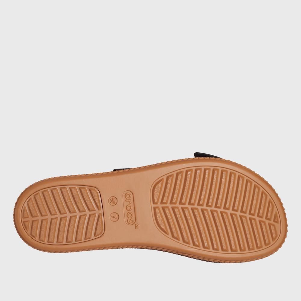 Klapky Crocs Brooklyn Woven Buckle Low Wedge 209978-001 - čierne