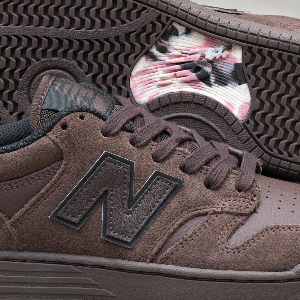 Pánske topánky New Balance Numeric UN480CHC - hnedé
