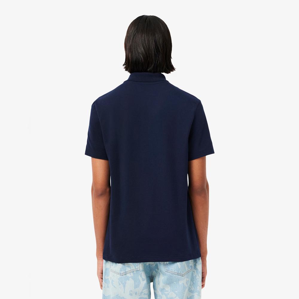 Tričko Lacoste Regular Fit Cotton Blend Polo DH5522-166 - tmavomodré