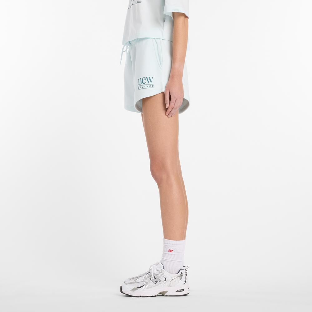 Dámske šortky New Balance WB61Y80AAAW - modré