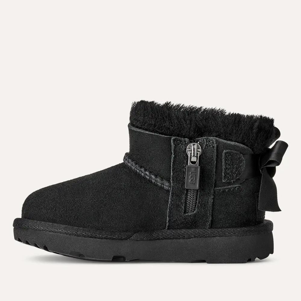 Detské topánky Ugg Toddlers Ultra Mini Bailey Bow Boot 1185920T-BLK - čierne