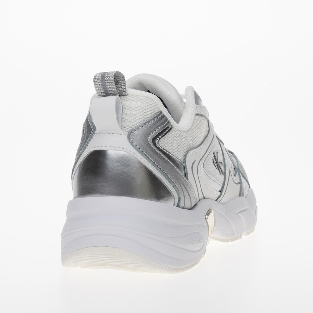 Topánky Calvin Klein Retro Tennis Low Lace MH ML MR YW0YW01381-01V - biele