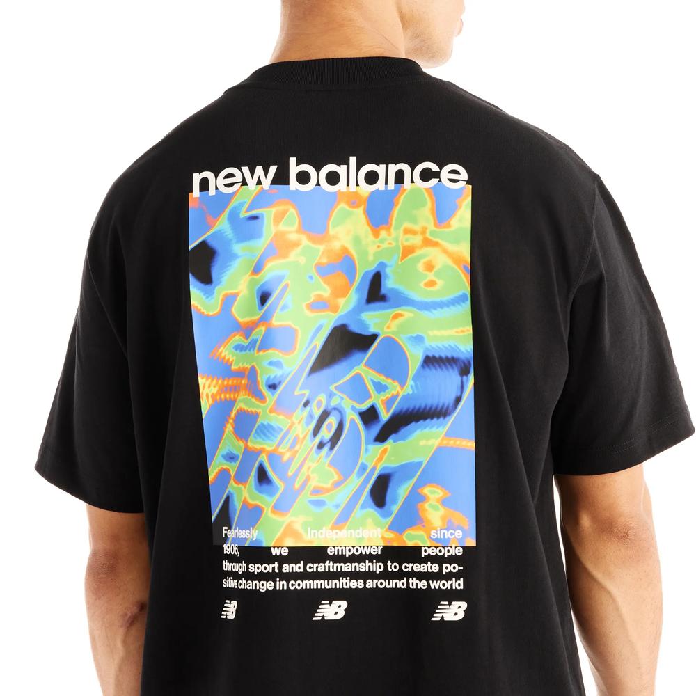Pánske tričko New Balance Heat Map Forward Thinker MT62O0CVBK - čierne