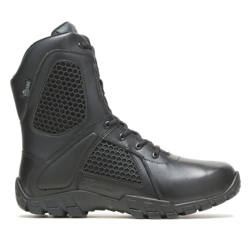 Topánky Bates Shock 8 Side Zip E7008 - čierne