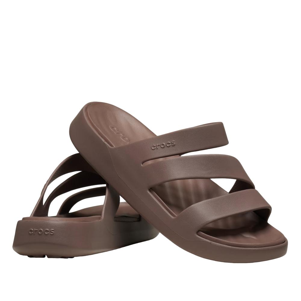 Klapky dámske Crocs Getaway Strappy 209587-0LF - hnedé