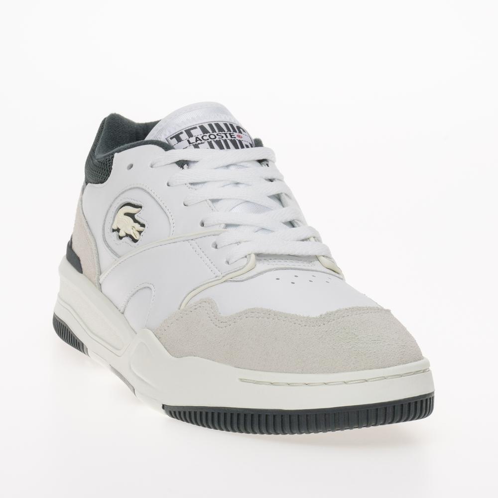 Topánky Lacoste Lineshot Mesh Collar Leather Trainers 746SMA0088-1R5 - biela