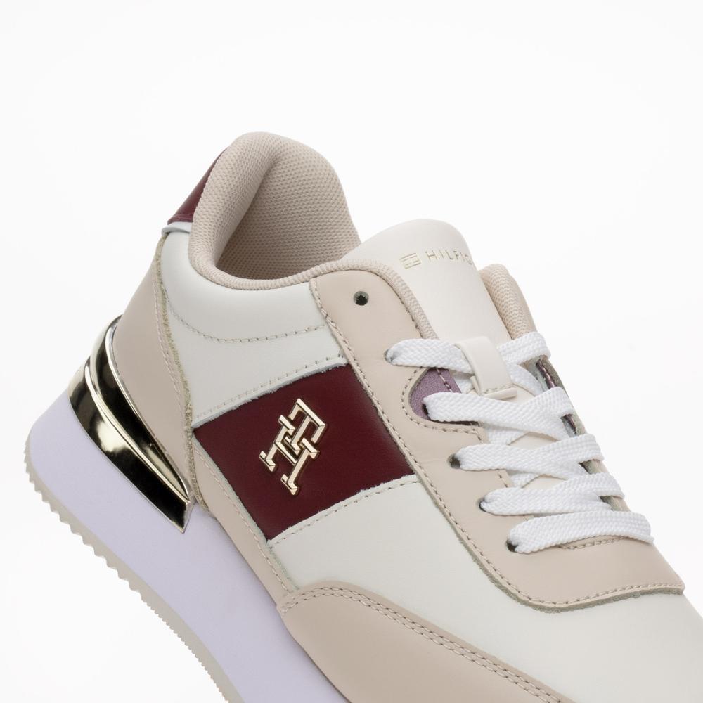 Topánky Tommy Hilfiger Elevated Feminine Runner FW0FW07306-YBH - béžové
