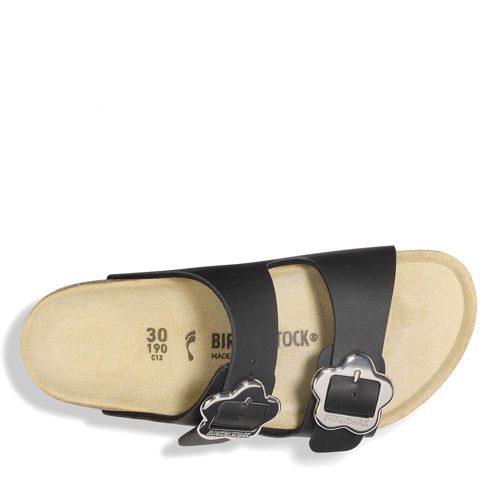 Klapky Birkenstock Arizona Flower Buckle 1029844 - čierne