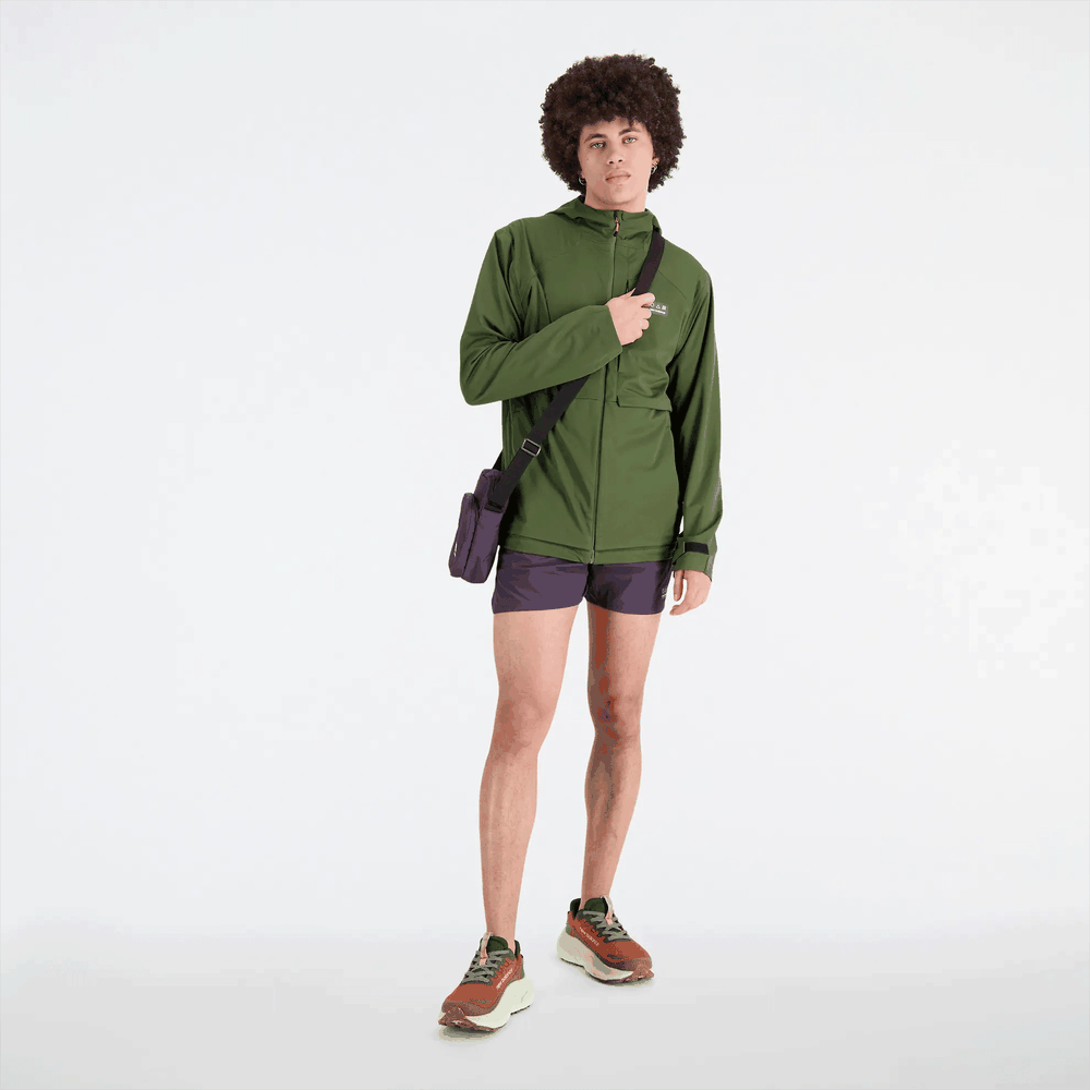 Pánska vetrovka New Balance MJ33276KOU - zelené