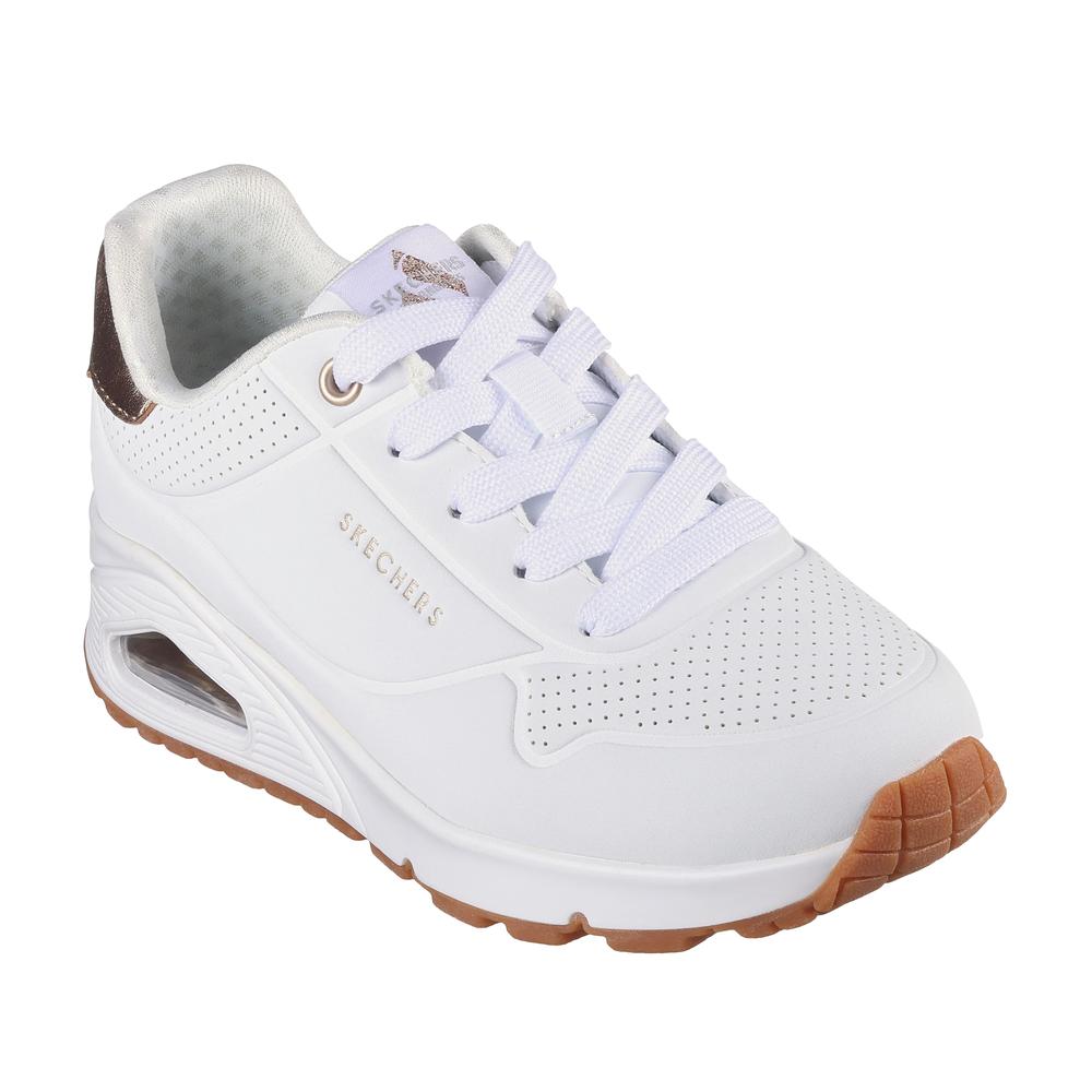 Detské topánky Skechers Uno Gen 1 Shimmer Away 310545LWHT - biele