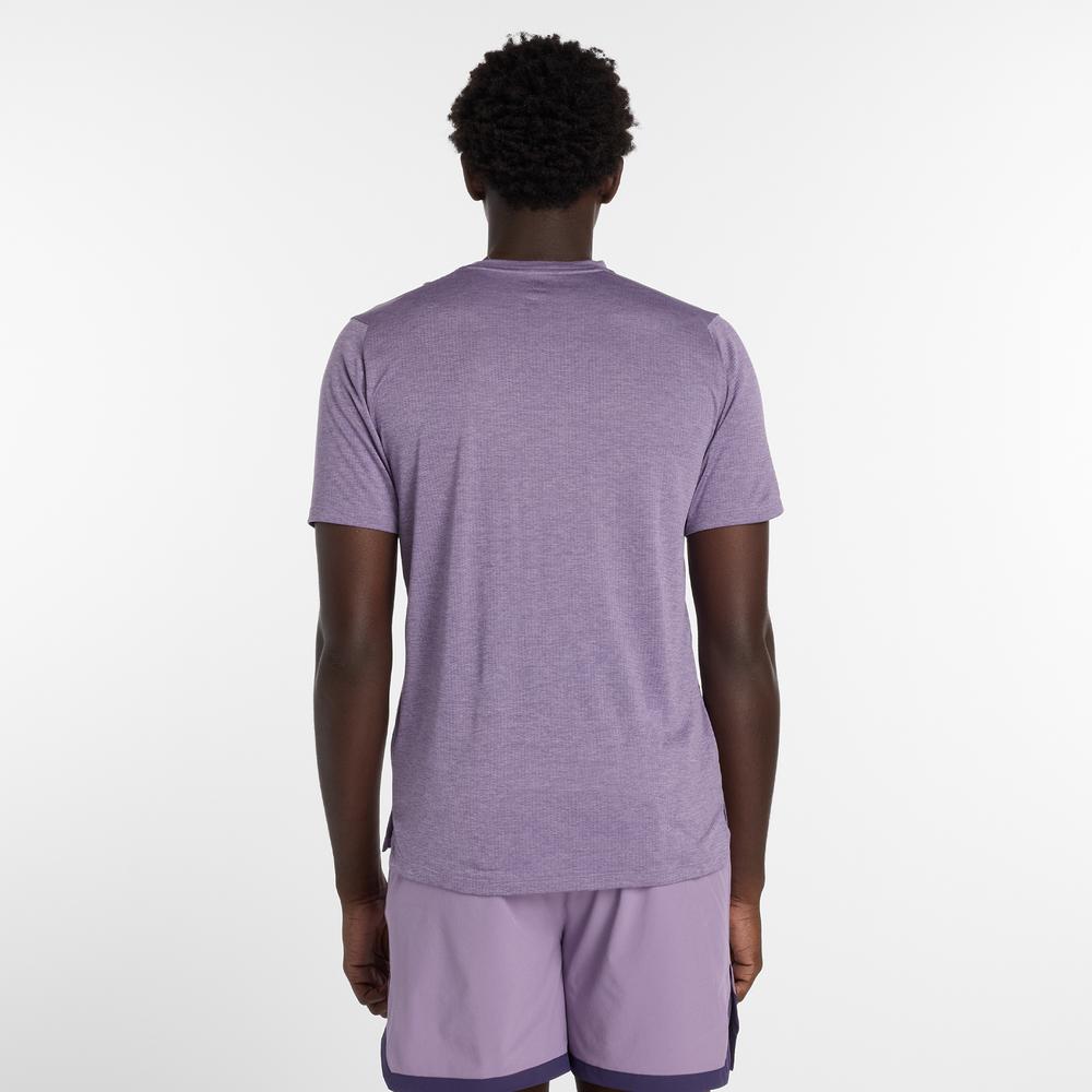 Pánske tričko New Balance MT41253AB7 - fialové