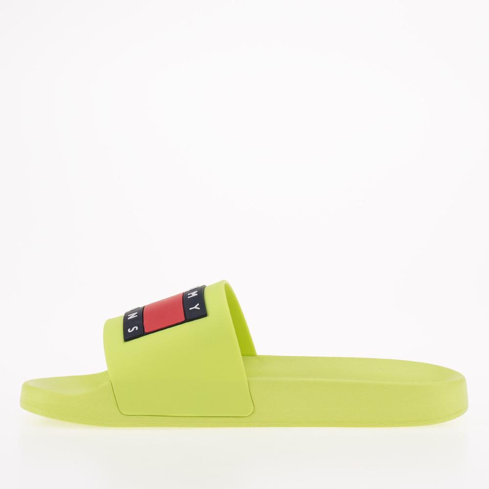 Klapky Tommy Jeans Flag Pool EN0EN02115-MSA - zelené