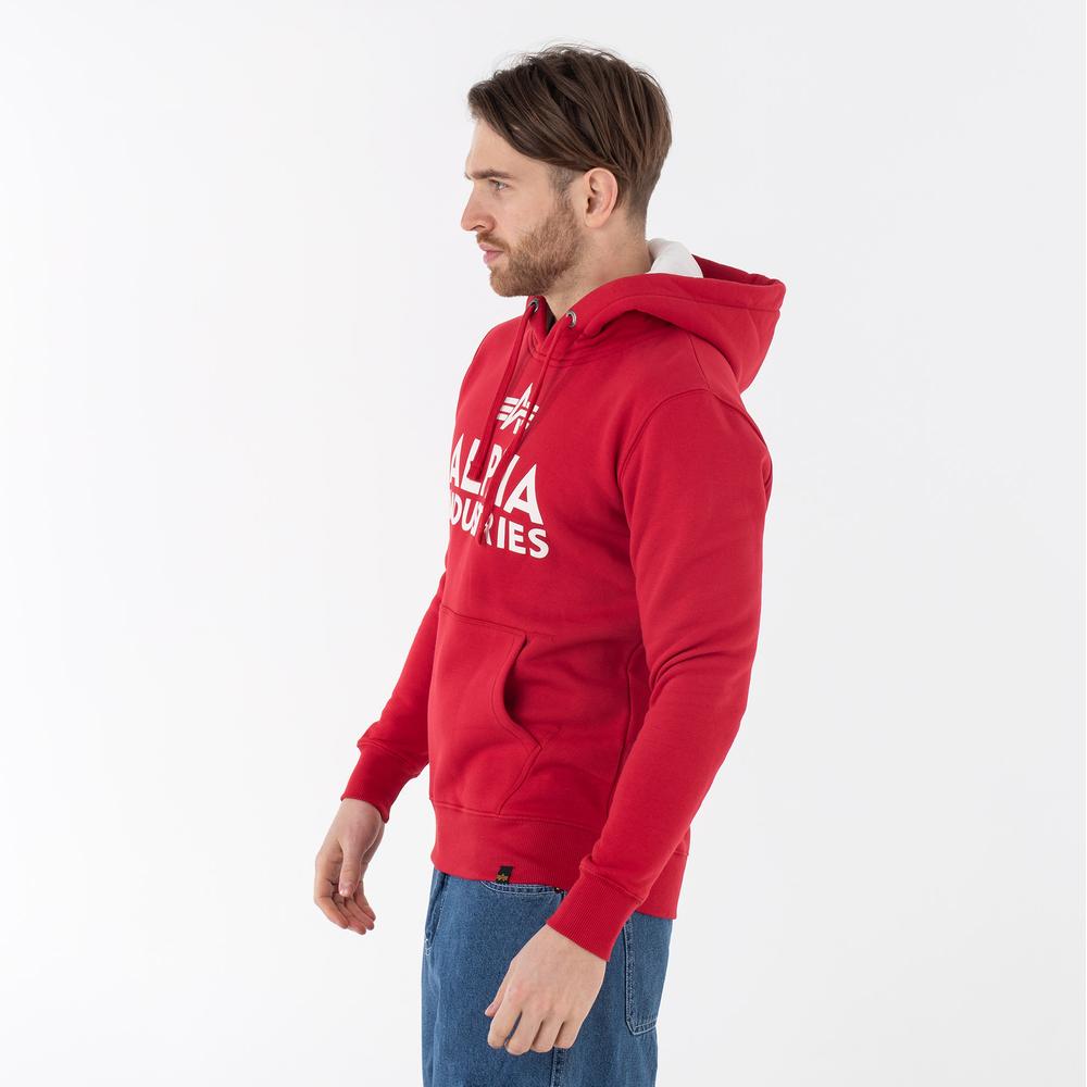 Blúza Alpha Industries Foam Print Hoodie 143302328 - červené