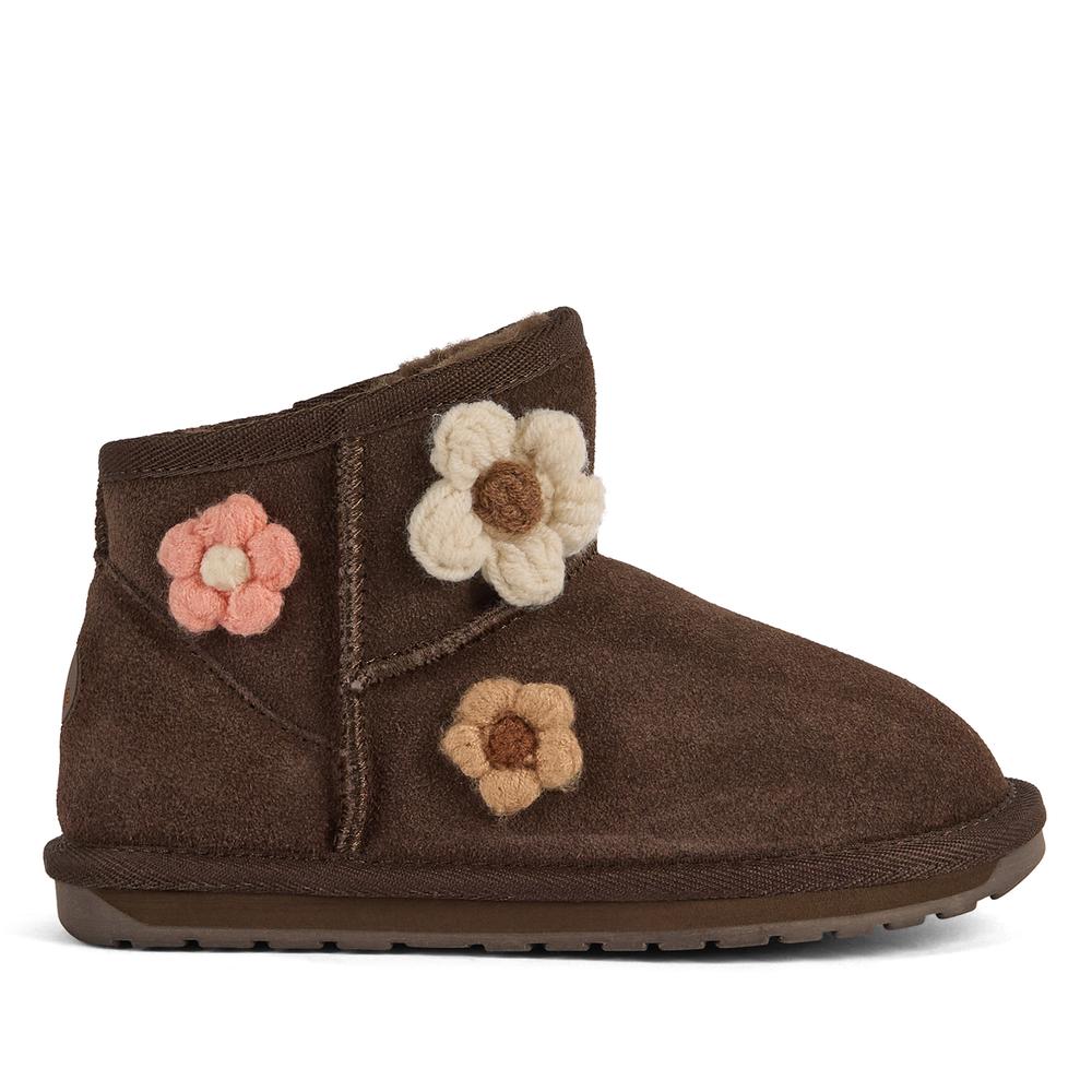 Detské topánky Emu Australia Daisy K13232CHOC  - hnedé