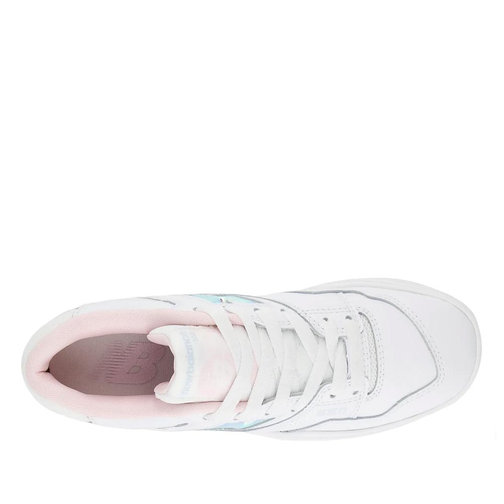 Detské topánky New Balance GSB550HW - biele