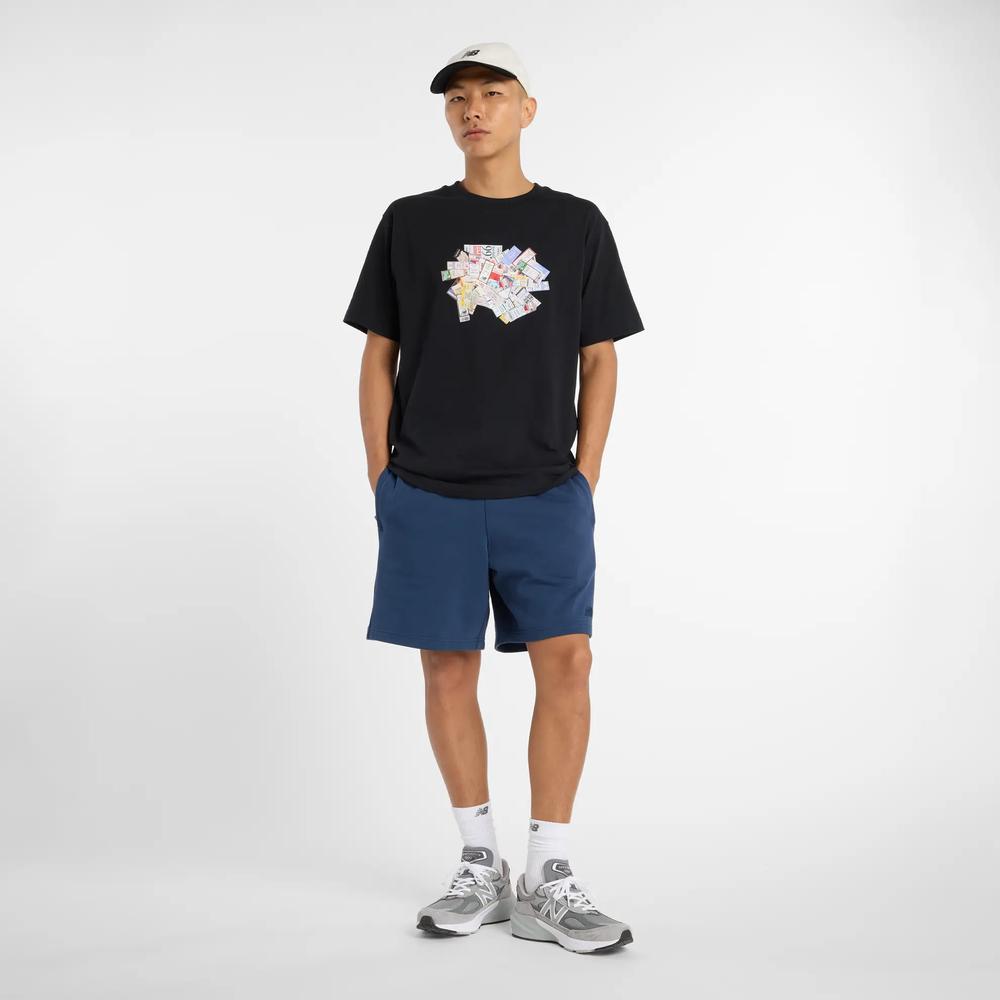 Pánske tričko New Balance MT53905BK - čierne