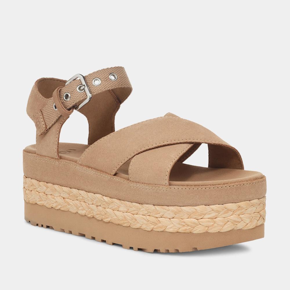 Sandále Ugg Aubrey Platform Sandal 1152711-SAN - béžové
