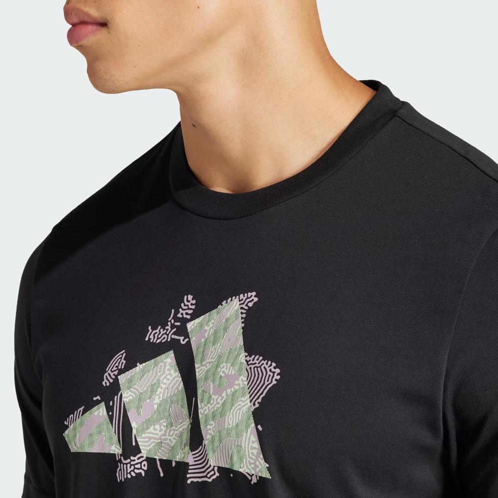 Tričko adidas Aeroready Tennis Logo Slam Graphic IS2419 - čierne
