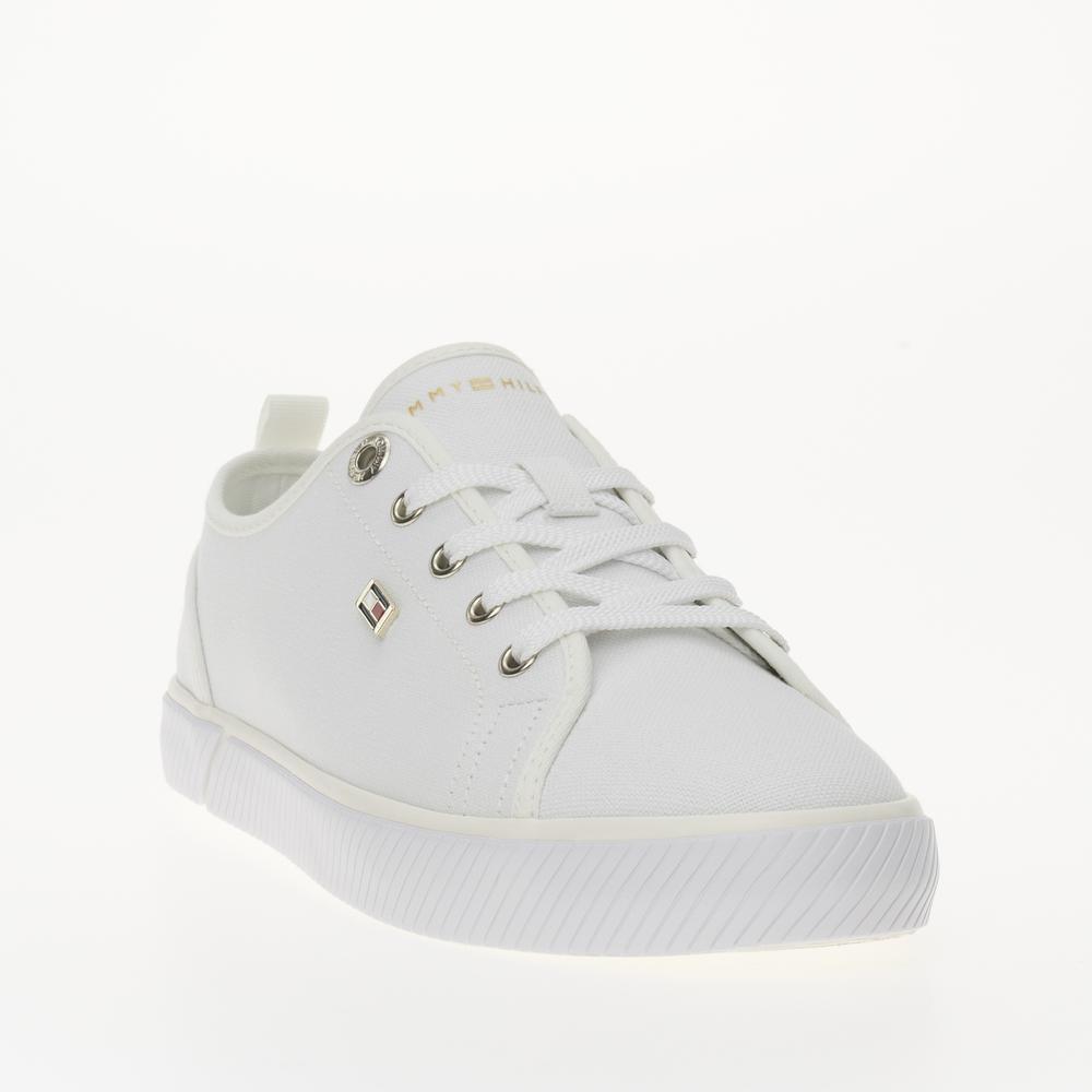 Topánky Tommy Hilfiger Vulc Canvas FW0FW08063-YBS - biele