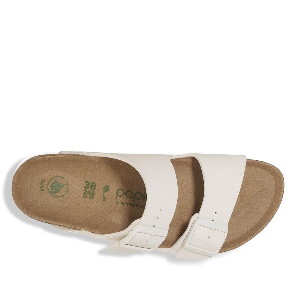 Dámske klapky Birkenstock Arizona PAP Flex Platform 1029127 - béžové