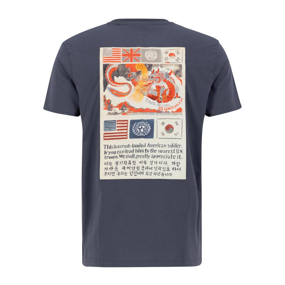 Tričko Alpha Industries USN Blood Chit T 2 136503136 - tmavomodrá