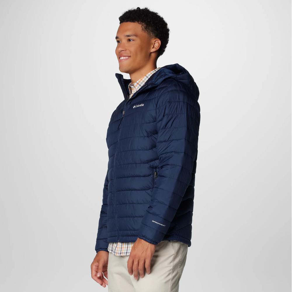 Bunda Columbia Powder Lite II Hooded 2086944464 - tmavomodré