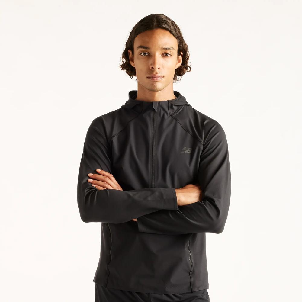 Mužský blúza New Balance Reflective Run MT61021BBK - čierne