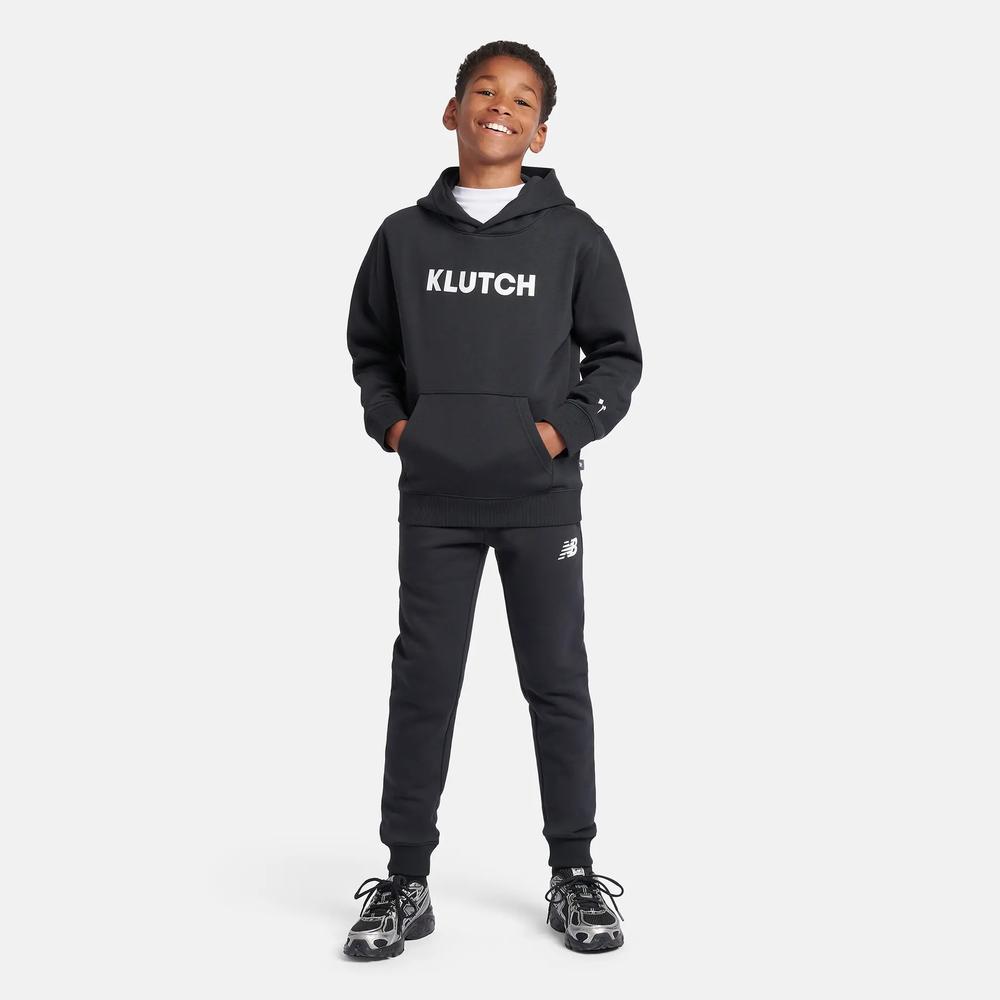 Detské nohavice New Balance LAKB0007BK - čierne