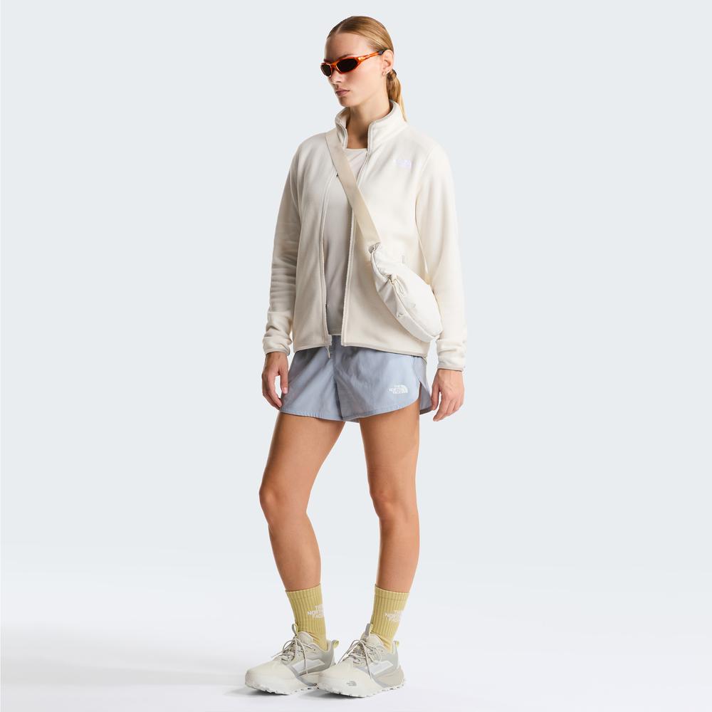 Dámská blúza The North Face 100 Glacier Full-Zip Fleece 0A8D2FQLI1 - biele