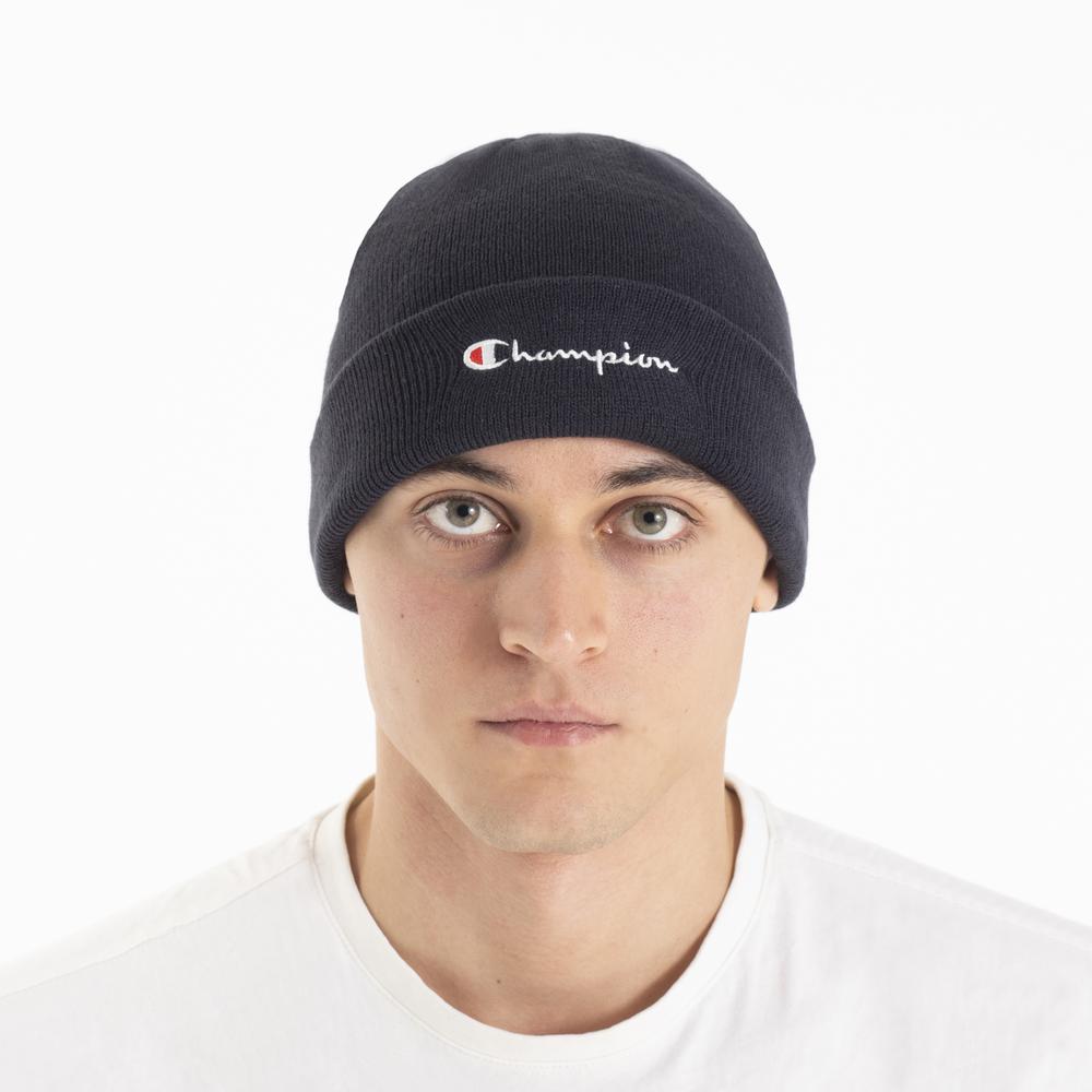 Čiapka Champion Script Logo Beanie 806064-BS501 - tmavomodré