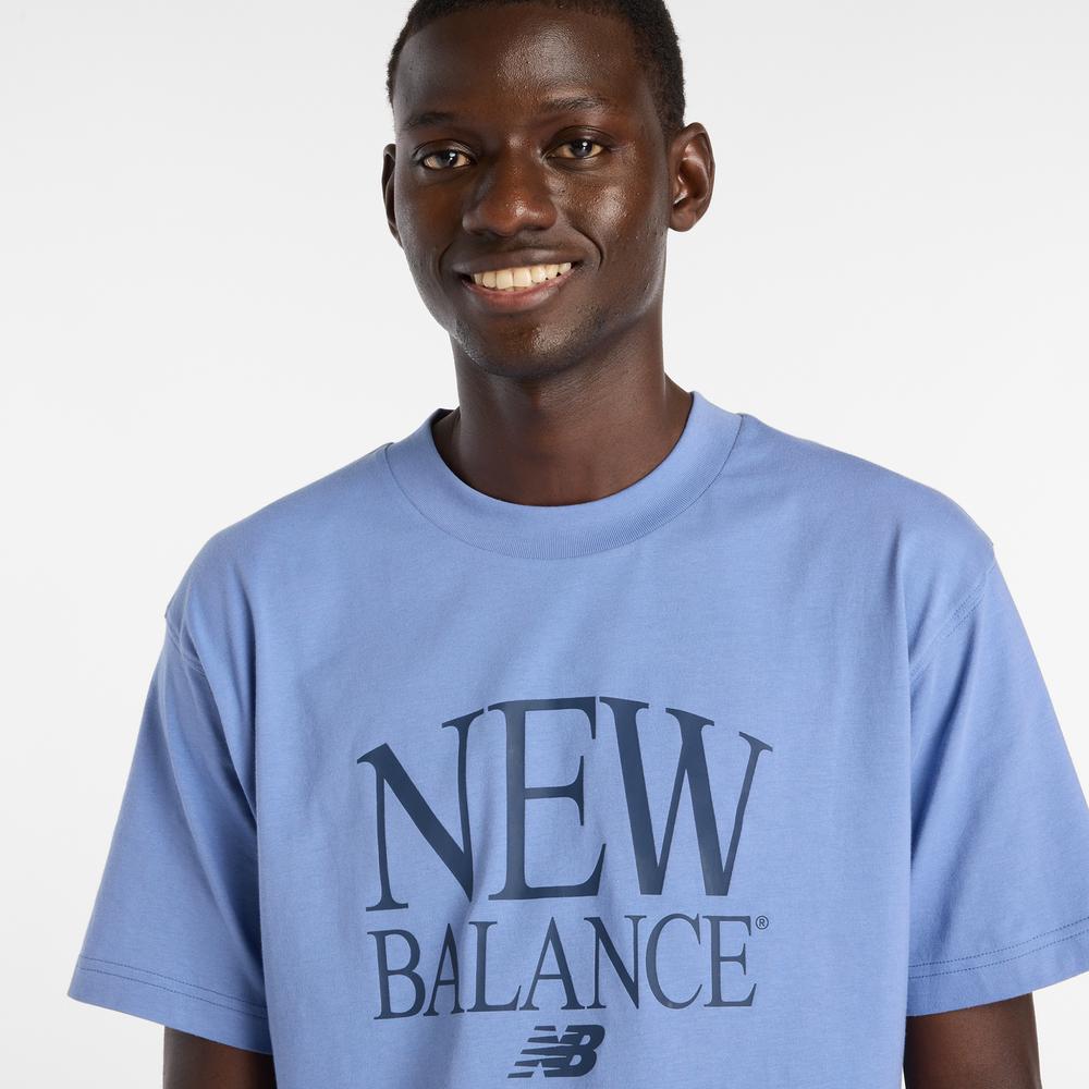 Pánske tričko New Balance MT61X6EQAA3 - modré