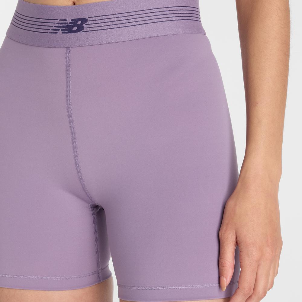 Dámske šortky New Balance WB61E4GEAA5 - fialové