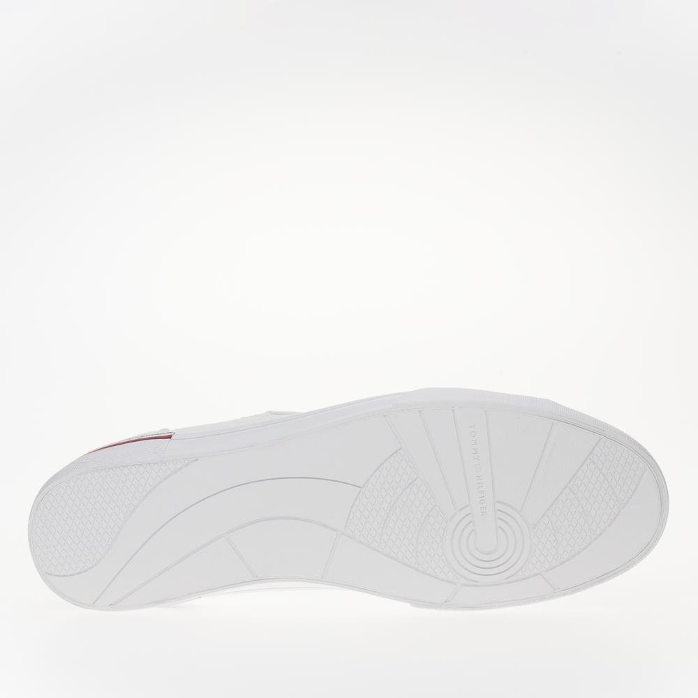Topánky Tommy Hilfiger Corporate Vulc Canvas FM0FM04954-YBS - biele